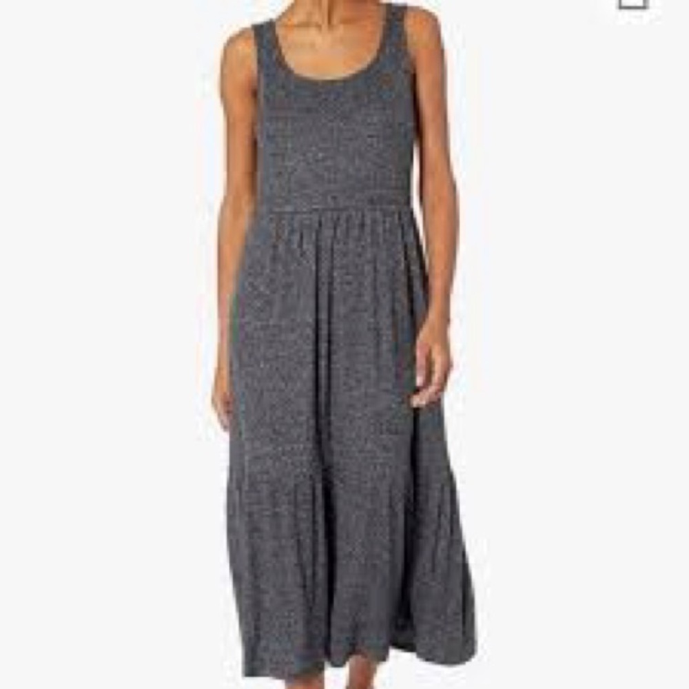 Anthropologie Daily Ritual Charcoal Midi Dress
